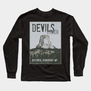 Devil's Tower Stamp Long Sleeve T-Shirt